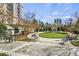 Scenic courtyard features a gazebo and well-maintained landscaping with seating areas at 195 14Th Ne St # 2105, Atlanta, GA 30309