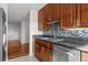 Well-equipped kitchen with hardwood floors, stainless steel appliances, and ample counter space offers a functional layout at 195 14Th Ne St # 2105, Atlanta, GA 30309