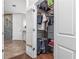 Well-organized walk-in closet with shelving and hanging space, next to the ensuite at 270 17Th Nw St # 2002, Atlanta, GA 30363