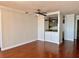 Open-concept living room featuring hardwood floors and a ceiling fan at 375 Ralph Mcgill Ne Blvd # 1402, Atlanta, GA 30312