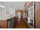 Modern kitchen featuring granite countertops, stainless steel appliances, and ample storage at 644 Crystal Cove Ct, Loganville, GA 30052