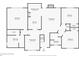 Layout of the first floor of home featuring kitchen, living spaces, bedrooms, and bathrooms at 1772 Ascot Nw Run, Acworth, GA 30102