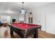 Finished basement game room featuring a pool table and comfortable seating at 1772 Ascot Nw Run, Acworth, GA 30102
