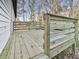 Inviting outdoor deck with wood flooring and railing, perfect for relaxing at 5205 Silhouette Sw Ln, Mableton, GA 30126