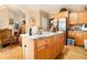 Kitchen view features an island and stainless steel appliances at 11 Tallulah Ct, Jonesboro, GA 30236