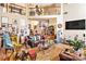 Spacious living room with high ceilings, hardwood flooring and plenty of natural light at 11 Tallulah Ct, Jonesboro, GA 30236