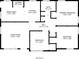 Detailed floor plan showcasing the layout of rooms and dimensions for convenient visualization of the property at 2818 Mcafee Rd, Decatur, GA 30032