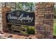 Stone entrance sign for Victoria Landing Estates, a homeowner's association community at 326 Bethel Dr, Woodstock, GA 30189