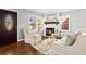 Living room with hardwood floors and fireplace at 239 Lindbergh Ne Dr, Atlanta, GA 30305