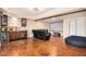 Finished basement with projector screen, wet bar, and comfortable seating area, perfect for entertaining at 6350 Old Wood Hollow Way, Buford, GA 30518