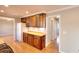 Kitchen with wood cabinets, light wood counters, and stainless steel appliances at 1294 Summit Chase Dr, Snellville, GA 30078