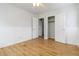 Bedroom with ceiling fan and closet at 4555 Cedar Heights Ct, Stone Mountain, GA 30083