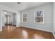 Bright living room with hardwood floors and natural light at 4555 Cedar Heights Ct, Stone Mountain, GA 30083