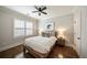 Cozy bedroom with hardwood floors, ceiling fan, and natural light at 625 Glenwood Se Pl, Atlanta, GA 30316