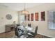 Bright dining room features a glass table, modern lighting, and a convenient serving area at 426 Mulberry Se Row, Atlanta, GA 30354