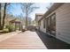 Backyard deck with a gazebo and built-in benches perfect for outdoor entertaining at 700 Hill Meadow Dr, Dacula, GA 30019