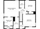 Second floor plan of the home with primary bedroom, two bedrooms, baths, and walk-in closets at 2311 Fall Creek Lndg, Loganville, GA 30052