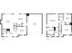The floor plans of the first and second floor of the home including dimensions at 2311 Fall Creek Lndg, Loganville, GA 30052