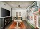 Functional home office space with desk, storage, and decorative wall art at 890 Memorial Se Dr # 101, Atlanta, GA 30316