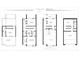 Detailed floor plan showcasing the layout of a modern townhome with multiple levels, bedrooms, and living spaces at 816 Berne St # 3, Atlanta, GA 30316