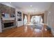 Breakfast area with fireplace and built-in shelves at 5053 Chapel Xing, Douglasville, GA 30135