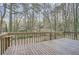 Wooden deck overlooking a private, wooded backyard at 4716 Habersham Sw Rdg, Lilburn, GA 30047