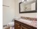 Bathroom vanity with sink and granite countertop at 4716 Habersham Sw Rdg, Lilburn, GA 30047