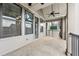 Balcony featuring a ceiling fan and metal railing with a view, offering an excellent space for outdoor relaxation at 513 Broadview Ln, Atlanta, GA 30324