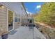 Backyard patio with outdoor seating and greenery at 5711 Keys Way, Lithonia, GA 30058