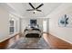 Spacious bedroom with hardwood floors, tray ceiling and access to the yard at 1230 Newbridge Ne Trce, Brookhaven, GA 30319