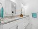 Beautiful bathroom with double vanity, sleek mirrors, and modern white cabinets at 1321 Bridges Sw Ave, Atlanta, GA 30310