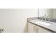 Modern bathroom featuring a sleek gray countertop and a pristine white sink basin at 2149 Shoals Way, Decatur, GA 30034