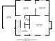 Floorplan of main level with dimensions included at 2149 Shoals Way, Decatur, GA 30034