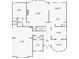 Detailed first-floor floor plan showcasing the layout, including the living room, kitchen, and bedrooms at 3070 Staglin Dr, Powder Springs, GA 30127