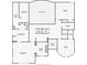 Detailed second-floor floor plan showcasing the primary bedroom, closets, and bathrooms layout at 3070 Staglin Dr, Powder Springs, GA 30127