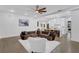 Spacious living room with seamless flow to the kitchen area at 2497 Wawona Ne Dr, Brookhaven, GA 30319