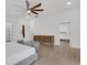 Bright main bedroom with hardwood floors and doors leading to the walk-in closet at 2497 Wawona Ne Dr, Brookhaven, GA 30319