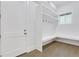 Clean and organized mudroom with built-in storage and seating at 2497 Wawona Ne Dr, Brookhaven, GA 30319
