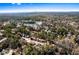 An aerial shot showcasing the property's location near the lake at 838 Lake Hollow Sw Blvd, Marietta, GA 30064