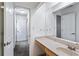 A clean, neutral bathroom is bright and airy at 838 Lake Hollow Sw Blvd, Marietta, GA 30064