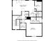 A detailed second floor plan shows the primary bedroom, hall, laundry room, and baths with dimensions for each room at 838 Lake Hollow Sw Blvd, Marietta, GA 30064
