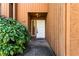 Inviting entrance featuring a white front door with sidelight, complemented by lush greenery and warm lighting at 838 Lake Hollow Sw Blvd, Marietta, GA 30064