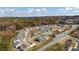 New homes aerial view, showing a modern neighborhood layout, and some homes under construction at 213 Saratoga Dr, Acworth, GA 30102