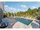 Backyard features a pool and spa surrounded by a stone patio at 2975 Thistle Trl, Suwanee, GA 30024