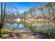 Scenic view of the pond and fountain from backyard at 724 Laurel Chase Sw, Marietta, GA 30064