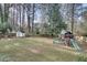 Large backyard with shed and playset for children at 2031 Audubon Ne Dr, Atlanta, GA 30329