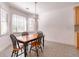 Bright dining room with bay window and chandelier at 2119 Willow Chase Ct, Tucker, GA 30084