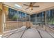 Screened porch featuring a view of the fenced backyard at 2119 Willow Chase Ct, Tucker, GA 30084