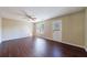 Cozy living room with natural light, hardwood floors, and exterior door at 3326 Waldrop Trl, Decatur, GA 30034