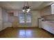 Kitchen with ample cabinet space, countertop, and two windows for lots of natural light at 5500 Rockbridge Road, Stone Mountain, GA 30088